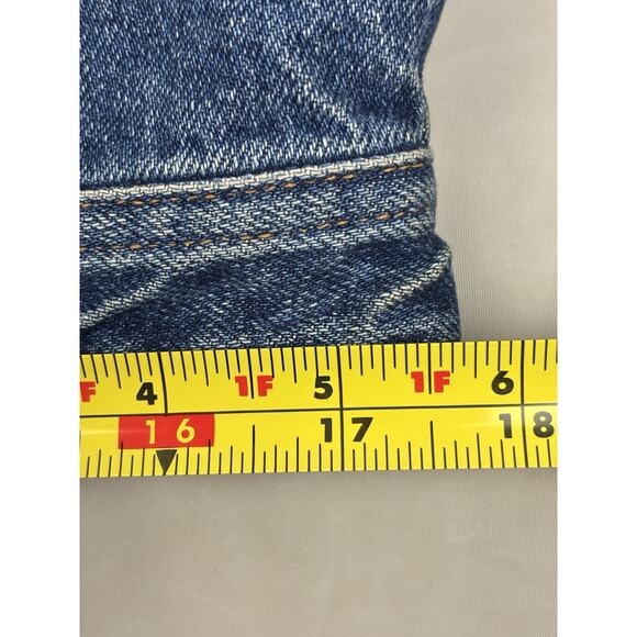 Vintage Y2K Denim & Leather Vest XL Animal Print Leopard Western Cowboy Festival - Picture 6 of 12